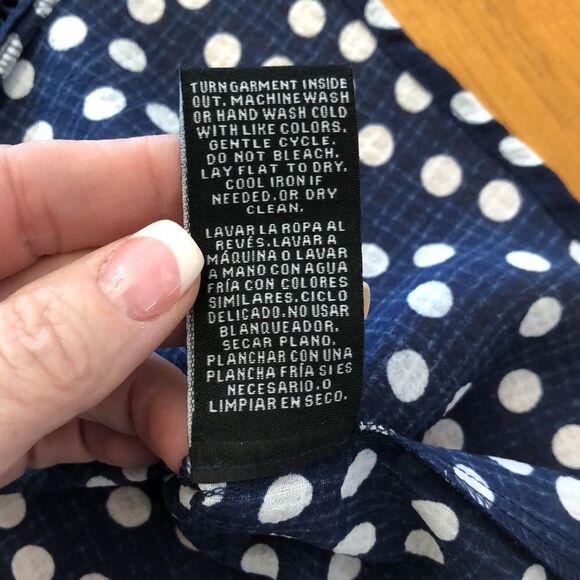 Zac & Rachel Polka Dot Tank with Decorative Off the shoulder Sleeve - Picture 10 of 11